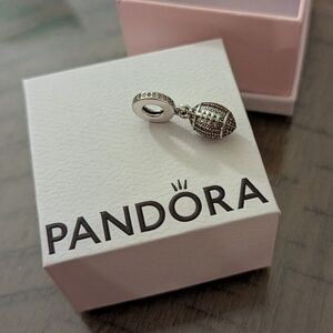 Pandora Silver Football Charm